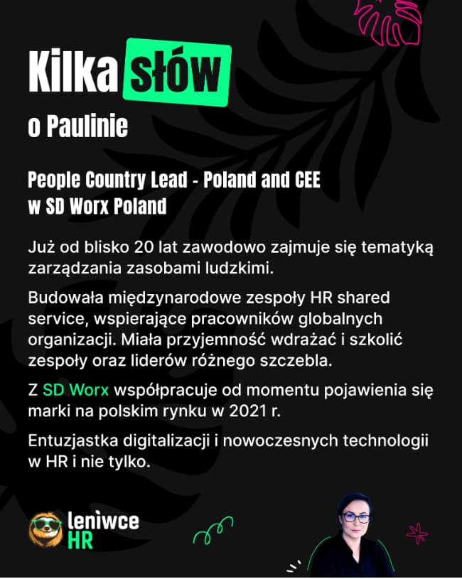 Leniwce HR 2025 - Paulina Zasempa bio